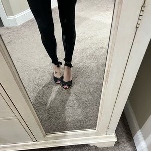 Black Coach Wedges Size 9